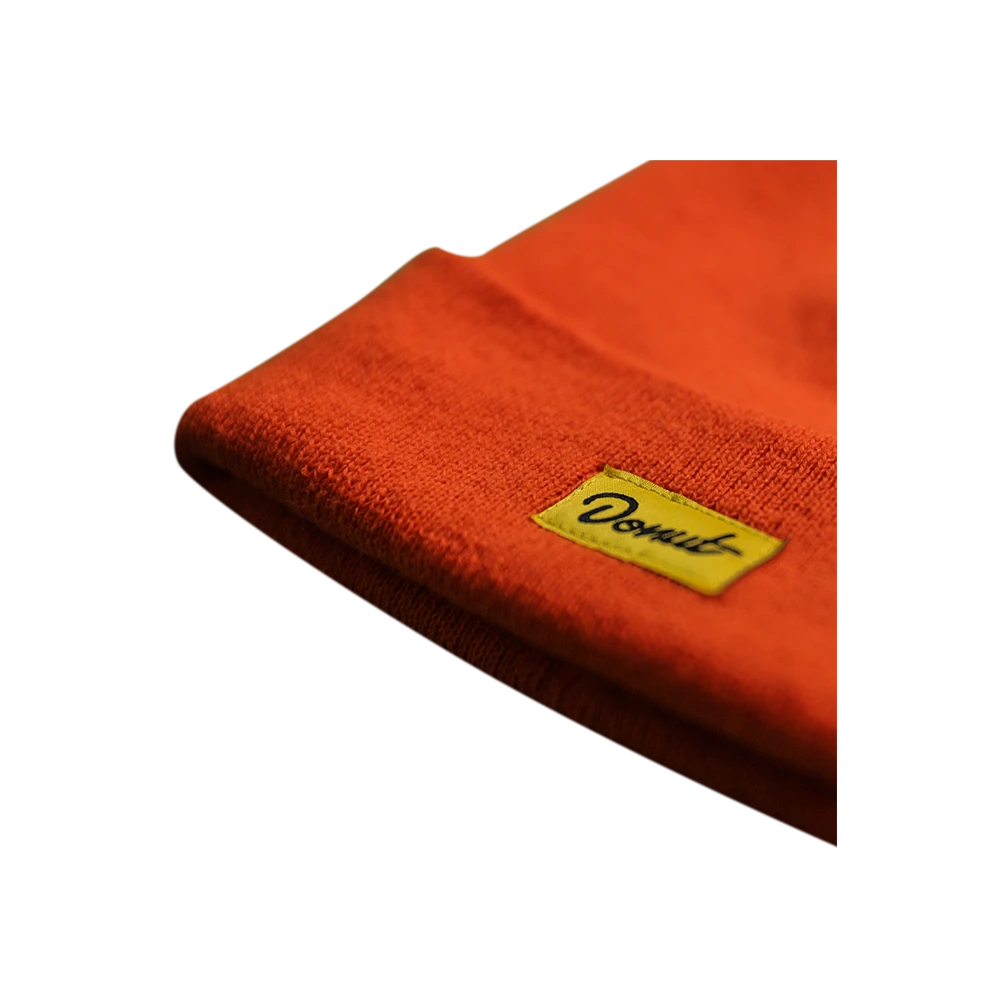 Donut Box Logo Beanie - Orange 4 Donut Box Logo Beanie - Orange - Image 2