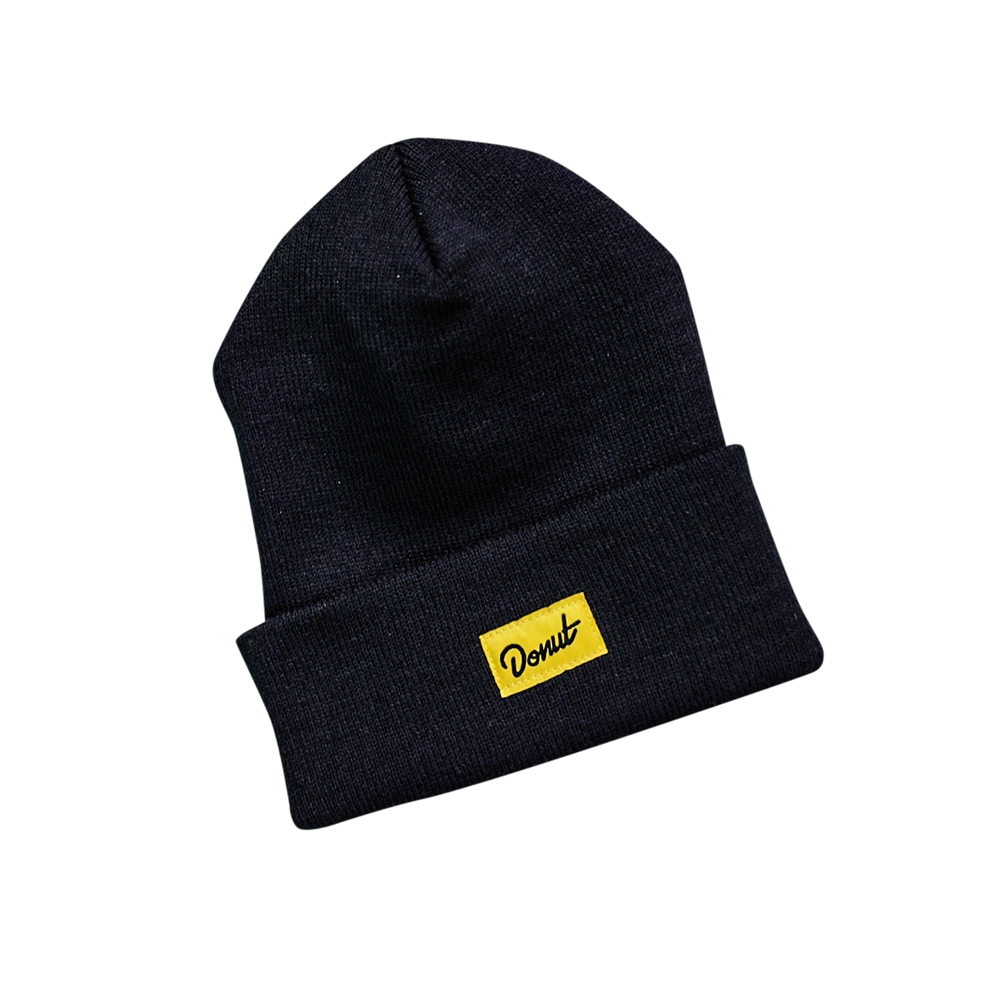 Donut Box Logo Beanie - Navy 3 Donut Box Logo Beanie - Navy