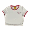 Heart Ringer Crop T-Shirt 1 Heart Ringer Crop T-Shirt -Clothing Store HEARTCROP FRONT FLATLAY 6e8bb0db 381b 4bbb b387 3ffcd99b59e9