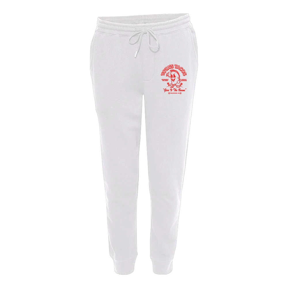 Yota's Tacos Sweatpants - White 2 Yota's Tacos Sweatpants - White
