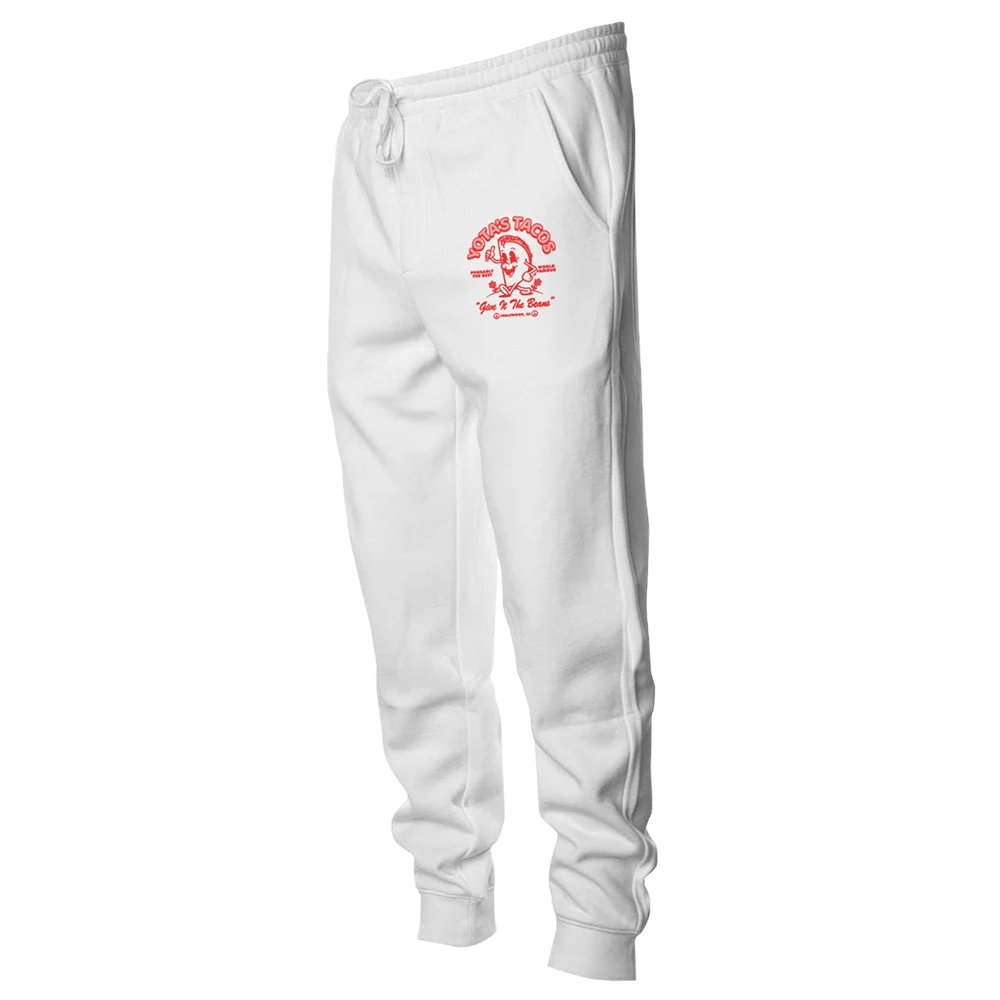 Yota's Tacos Sweatpants - White 3 Yota's Tacos Sweatpants - White - Image 2