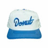 Donut Logo Hat - White/Royal -Clothing Store blue white fl1