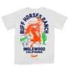 Buff Horses Ranch T-Shirt - White 2 Buff Horses Ranch T-Shirt - White -Clothing Store buffhorsesranch white back