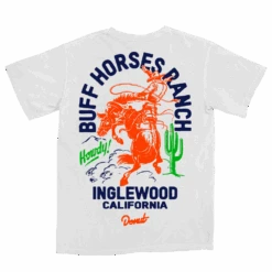 Buff Horses Ranch T-Shirt - White