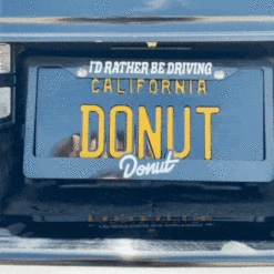 I'd Rather Be Driving License Plate Frame -Clothing Store ezgif.com gif maker 1
