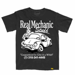 Real Mechanic Stuff Give It A Whirl T-Shirt - Black