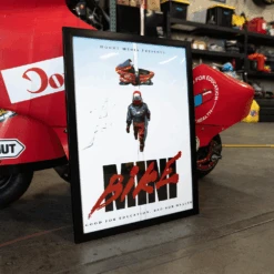 Little Red Mini Bike Poster -Clothing Store red uu2