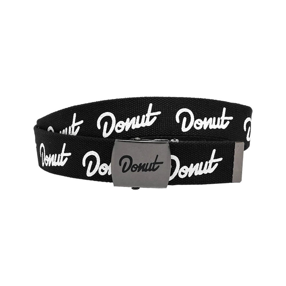Donut Logo Black Web Belt 3 Donut Logo Black Web Belt